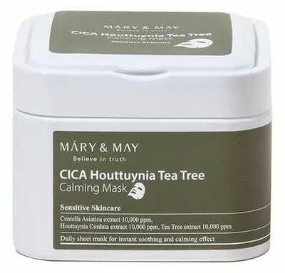 MARY&MAY CICA Houttuynia Tea Tree Calming Mask 30pc